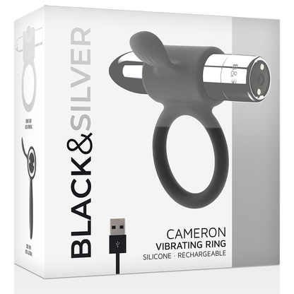 Black&Silver Cameron Rechargeable Ring Silver | Niks.fi verkkokauppa