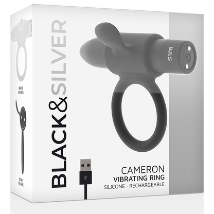 Black&Silver Cameron Black Rechargeable Ring | Niks.fi verkkokauppa