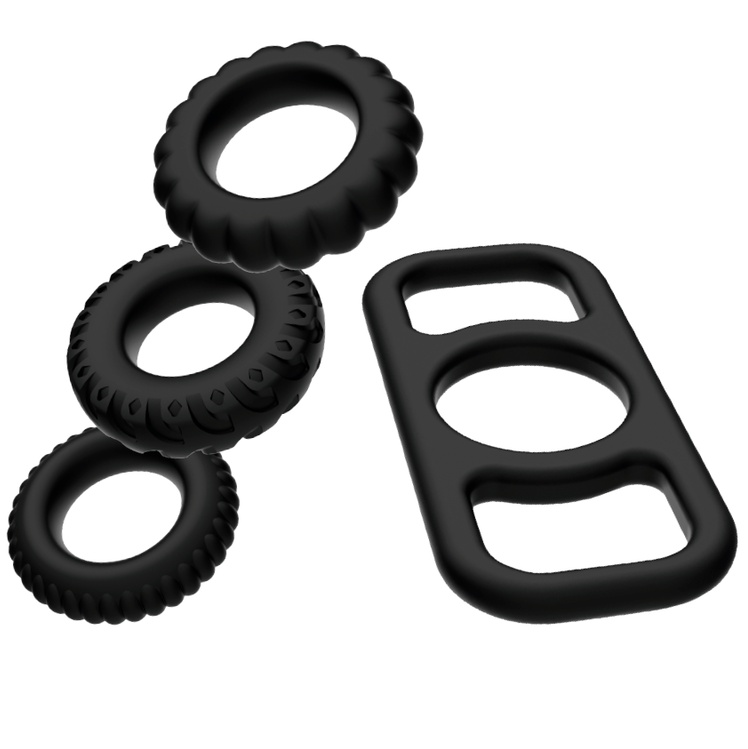 Addicted Toys Cock Ring Set 4 Pieces | Niks.fi verkkokauppa