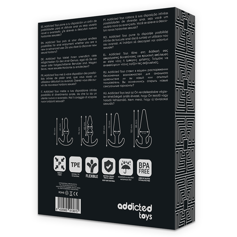 Addicted Toys Set 4 Anal Plugs | Niks.fi verkkokauppa