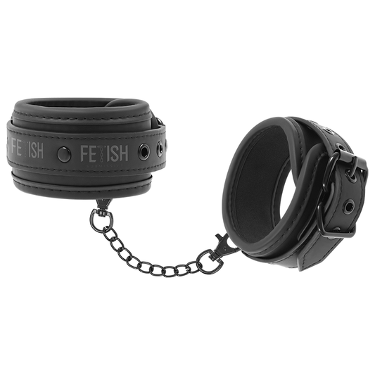 Fetish Submissive Vegan Leather Ankle Cuffs With Noprene Lining | Niks.fi verkkokauppa