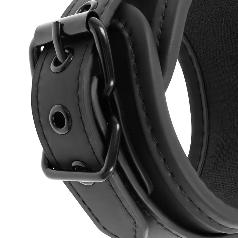 Fetish Submissive Noprene Lining Handcuffs With Handle | Niks.fi verkkokauppa