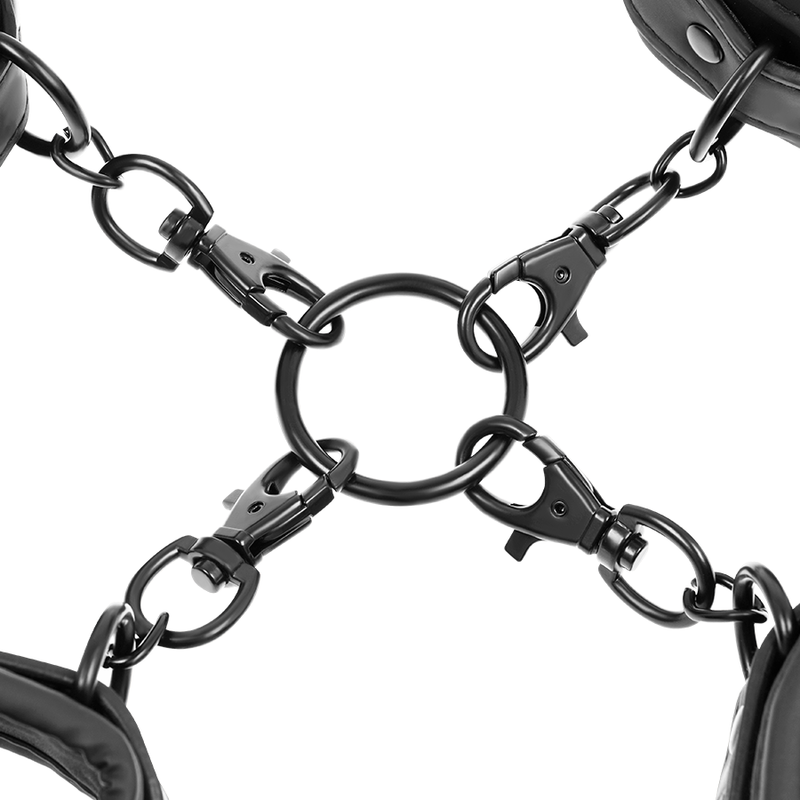 Fetish Submissive Set Of Hand And Ankle Handcuffs With Noprene Lining | Niks.fi verkkokauppa