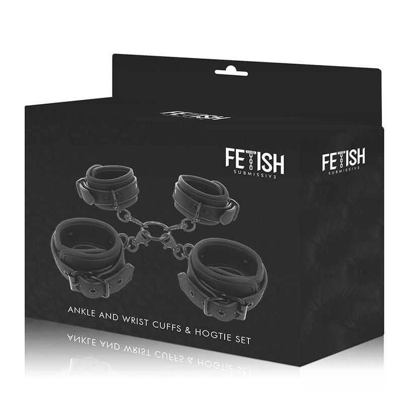 Fetish Submissive Set Of Hand And Ankle Handcuffs With Noprene Lining | Niks.fi verkkokauppa
