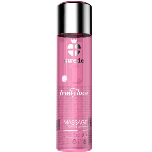 Swede Fruity Love Warming Effect Massage Oil Sparkling Strawberry Wine 120 Ml | Niks.fi verkkokauppa