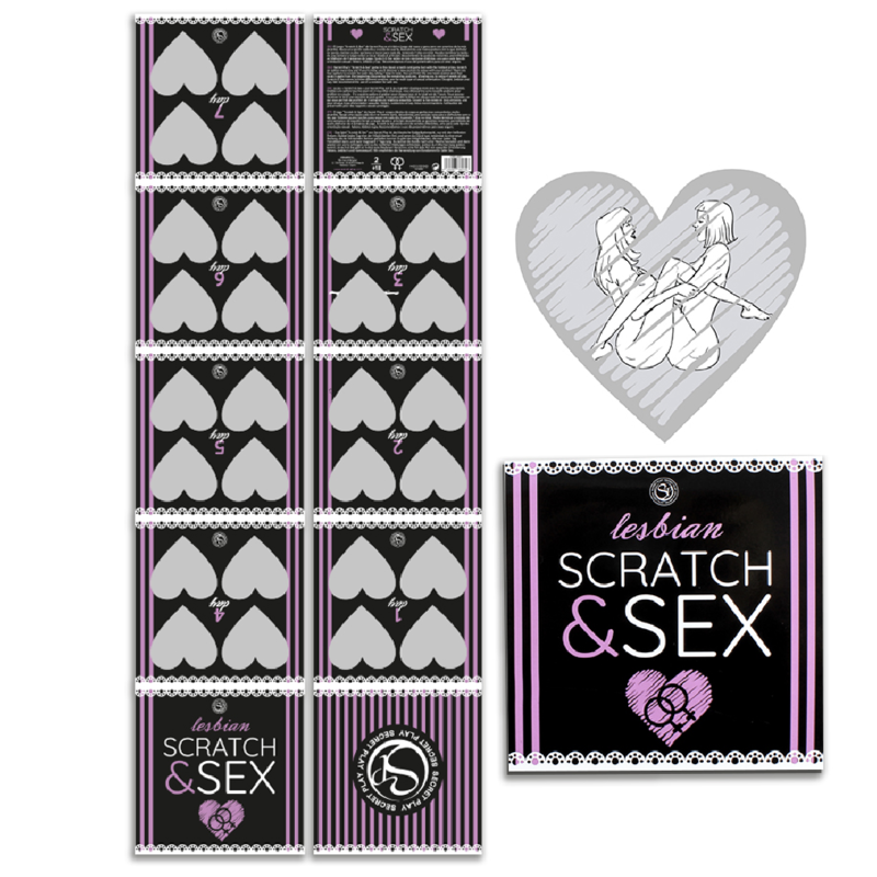 Secretplay Scratch & Sex Game For Couples Lesbian Positions (Es/En/Fr/Pt/De) | Niks.fi verkkokauppa