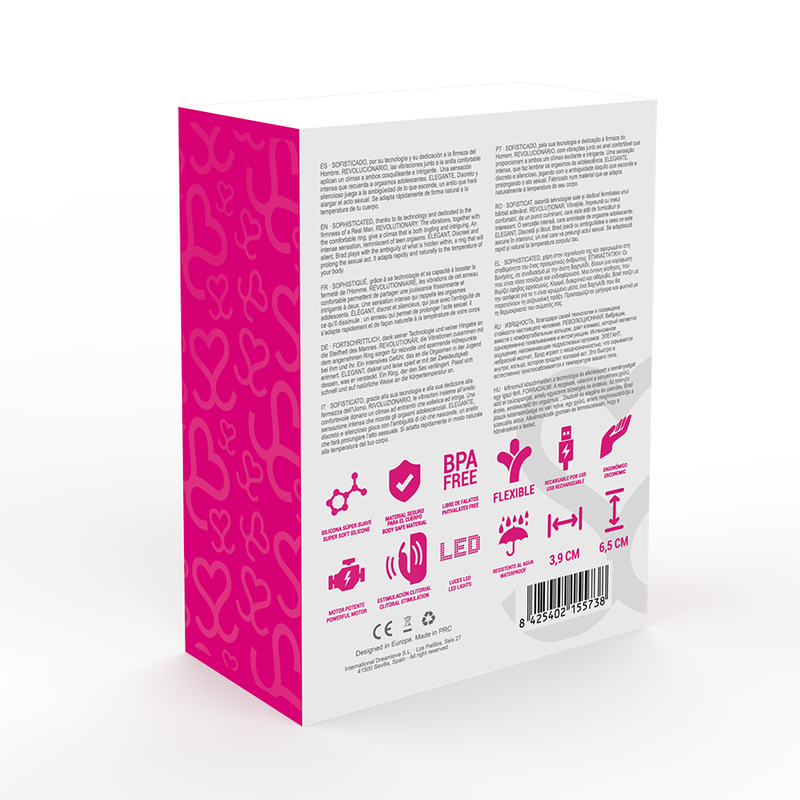 Moressa Brad Premium Silicone Rechargeable Pink | Niks.fi verkkokauppa