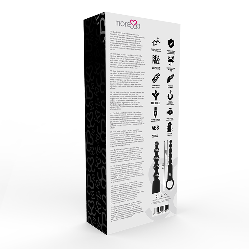Moressa Ronie Remote Control Black Anal Pleasure | Niks.fi verkkokauppa