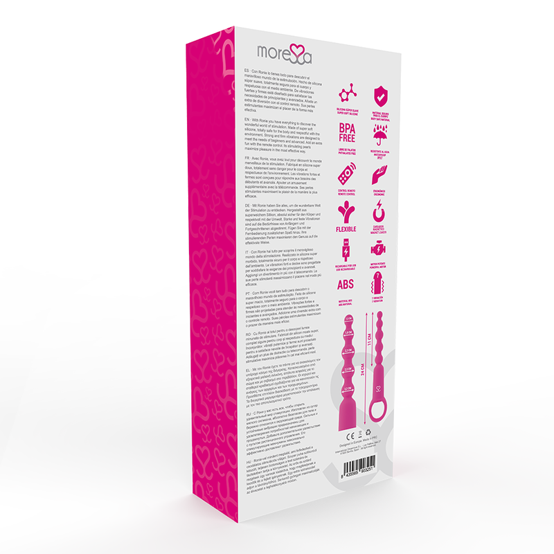 Moressa Ronie Remote Control Anal Pleasure Pink | Niks.fi verkkokauppa