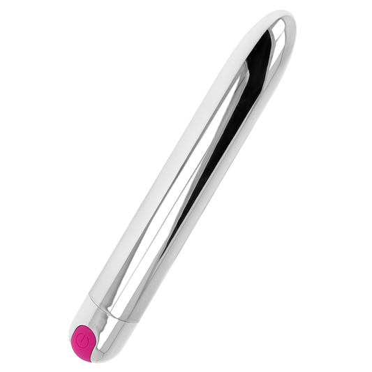 Ohmama Rechargeable Silver Vibrator 10 Modes 18.5 Cm | Niks.fi verkkokauppa