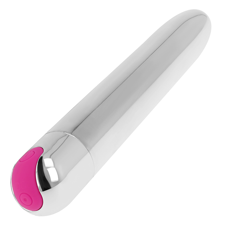 Ohmama Rechargeable Silver Vibrator 10 Modes 18.5 Cm | Niks.fi verkkokauppa