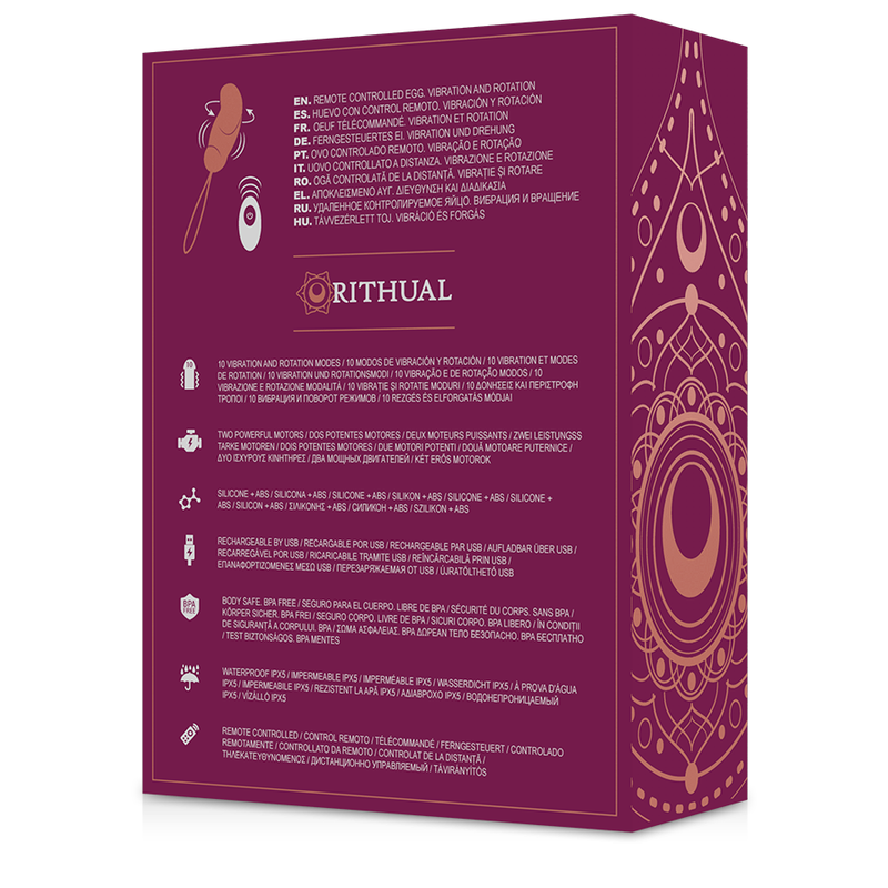 Rithual Esha Egg Remote Control System Rotation + Vibration | Niks.fi verkkokauppa