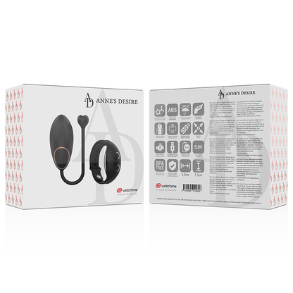 Anne'S Desire Egg Remote Control Technology Watchme Black | Niks.fi verkkokauppa
