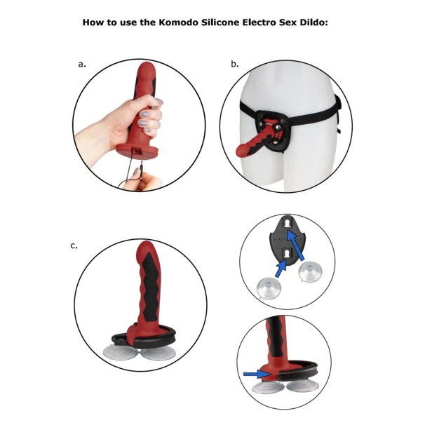 Electrastim Silicone Fusion Komodo Dildo | Niks.fi verkkokauppa