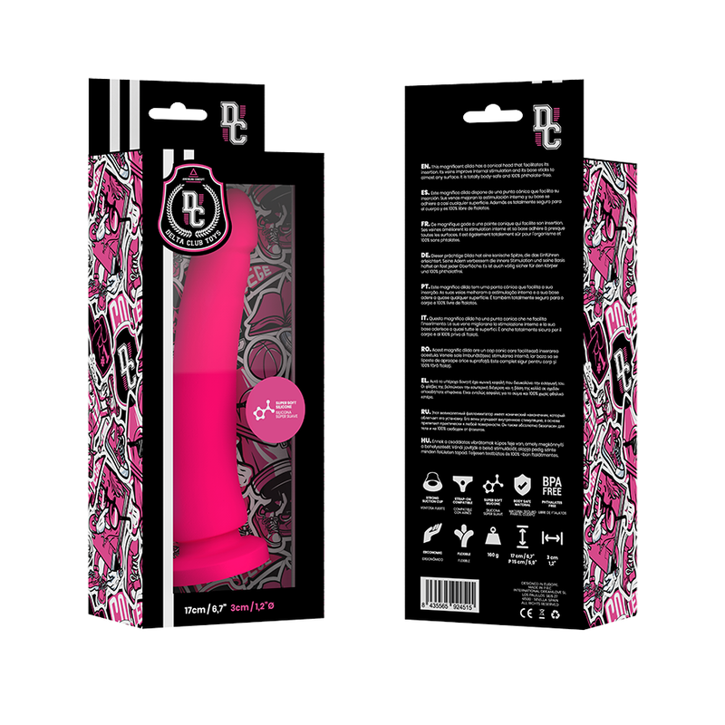 Delta Club Toys Pink Dildo Medical Silicone 17 Cm -O 3 Cm | Niks.fi verkkokauppa