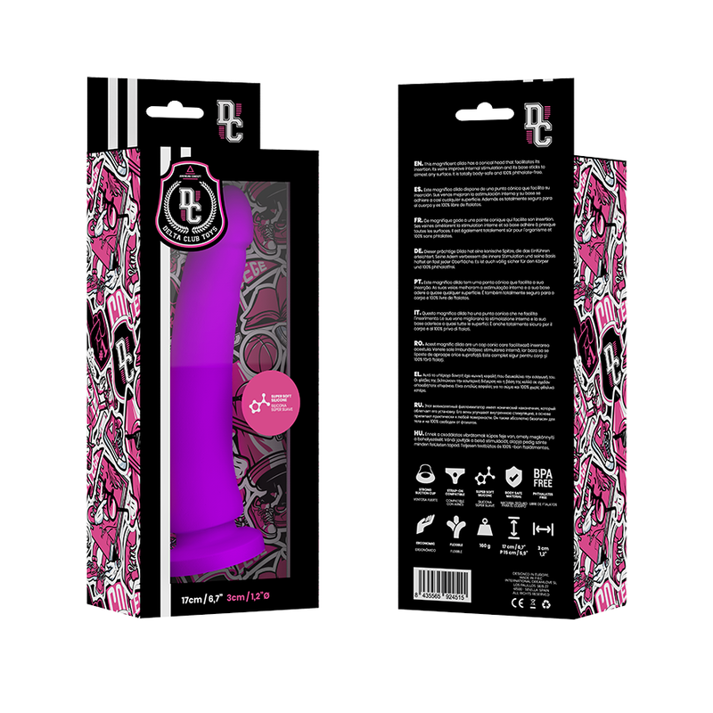 Delta Club Toys Lilac Dildo Medical Silicone 17 Cm -O 3 Cm | Niks.fi verkkokauppa