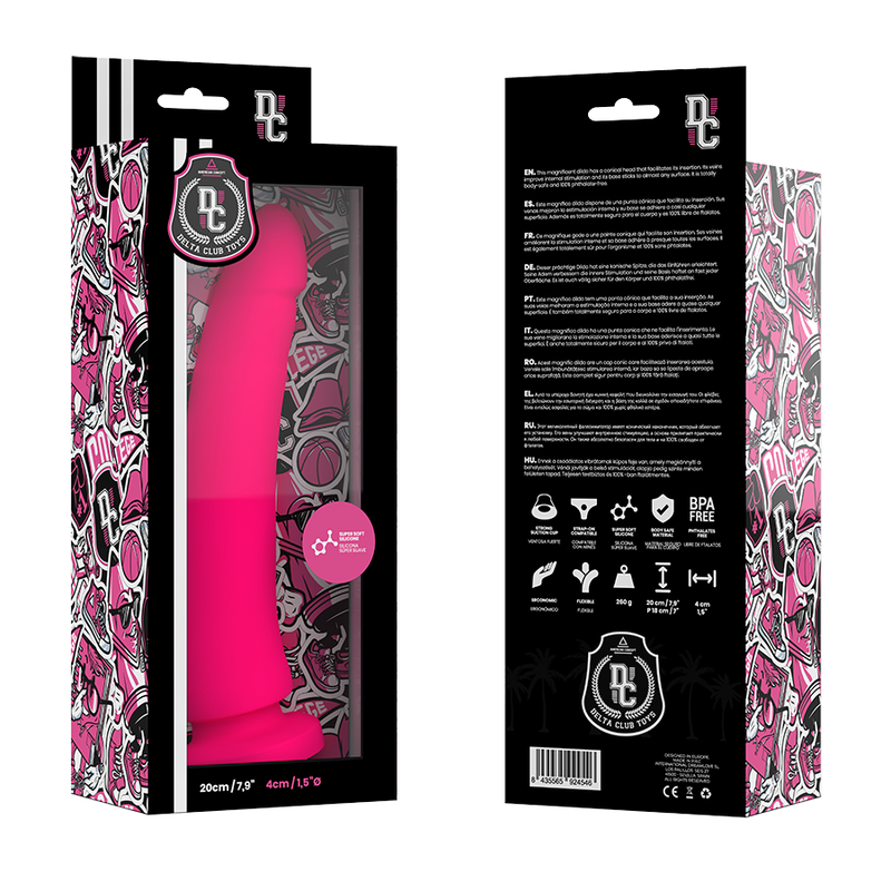Delta Club Toys Pink Dildo Medical Silicone 20 Cm -O 4 Cm | Niks.fi verkkokauppa
