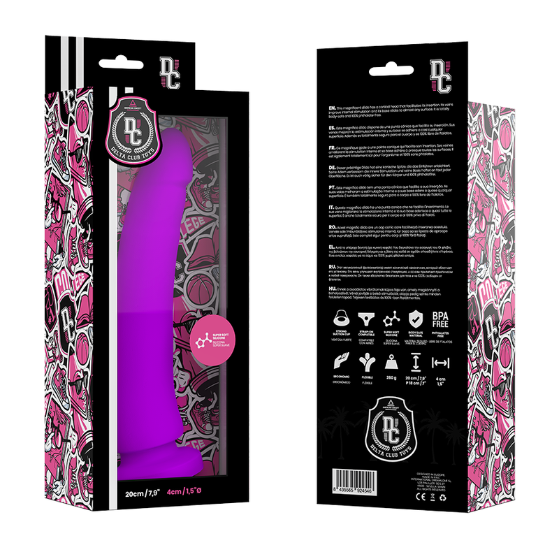 Delta Club Toys Lilac Dildo Medical Silicone 20 Cm -O 4 Cm | Niks.fi verkkokauppa