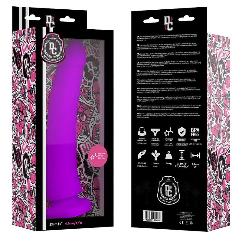 Delta Club Toys Lilac Dildo Medical Silicone 23 Cm -O 4.5 Cm | Niks.fi verkkokauppa