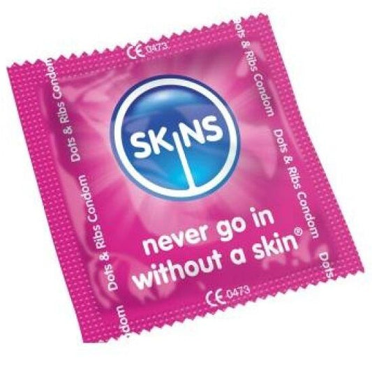 Skins Condoms Points & Strips Bag 500 Units | Niks.fi verkkokauppa