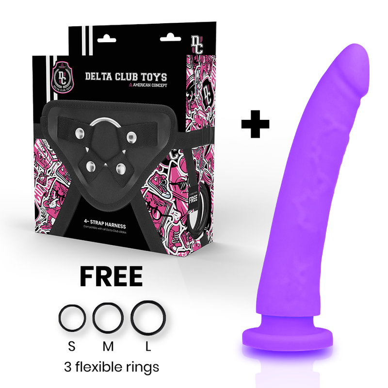 Delta Club Toys Arnes + Dong Purple Silicone 20 Cm -O 4 Cm | Niks.fi verkkokauppa