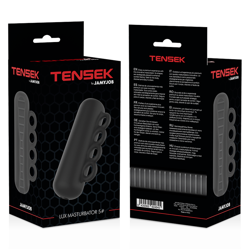 Jamyjob Extreme Tensek 5 Masturbator Black | Niks.fi verkkokauppa