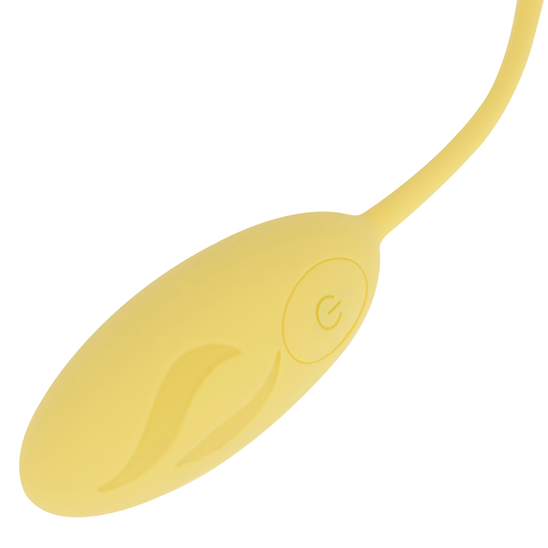 Ohmama Textured Vibrating Egg 10 Modes Yellow | Niks.fi verkkokauppa