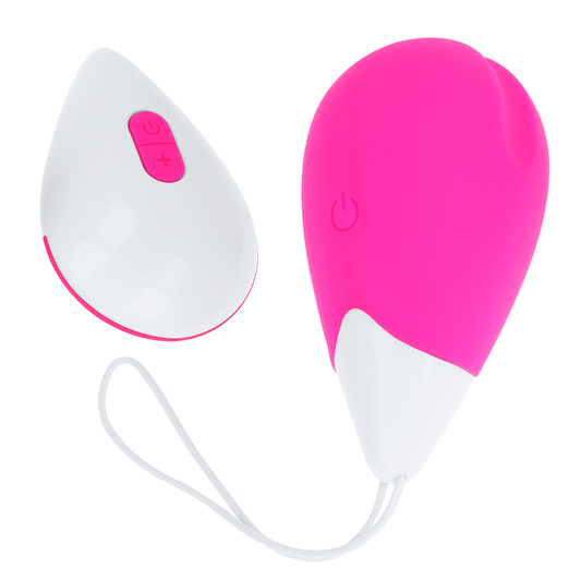 Ohmama Textured Vibrating Egg 10 Modes Pink And White | Niks.fi verkkokauppa