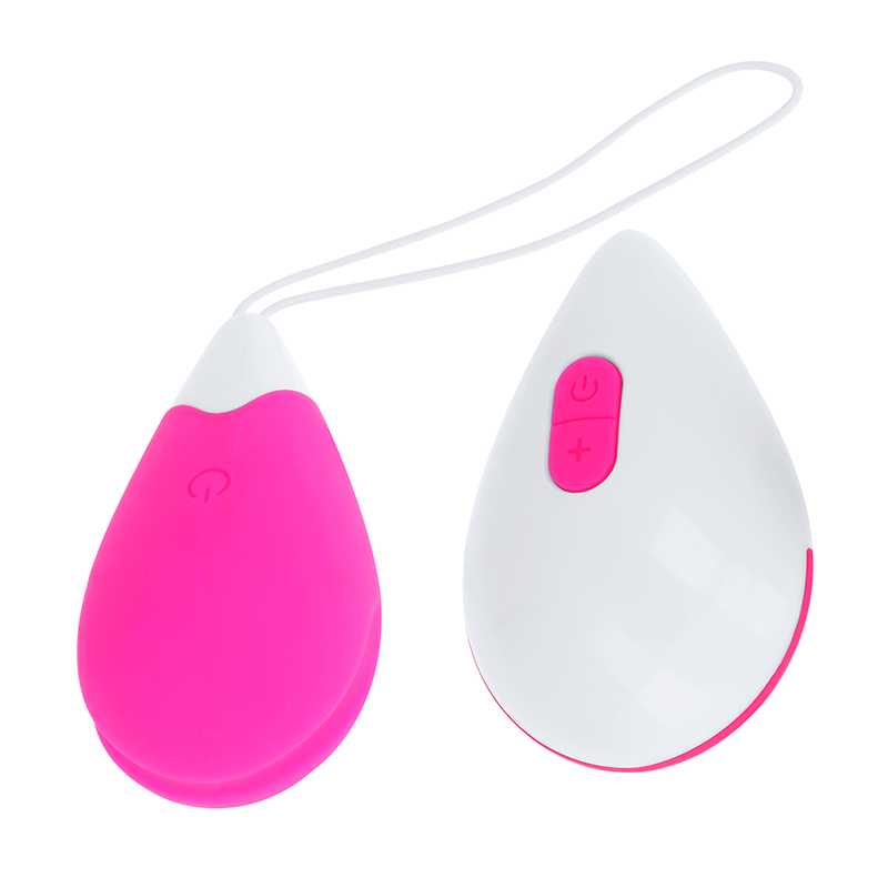 Ohmama Textured Vibrating Egg 10 Modes Pink And White | Niks.fi verkkokauppa