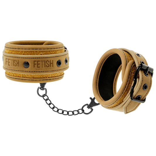 Fetish Submissive Origen Vegan Leather Ankle Cuffs With Neoprene Lining | Niks.fi verkkokauppa