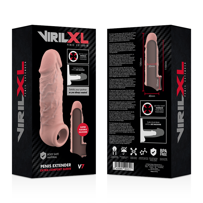 Virilxl Liquid Silicone V7 Natural Penis Extension | Niks.fi verkkokauppa