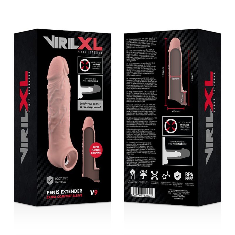 Virilxl Liquid Silicone V9 Natural Penis Extension | Niks.fi verkkokauppa