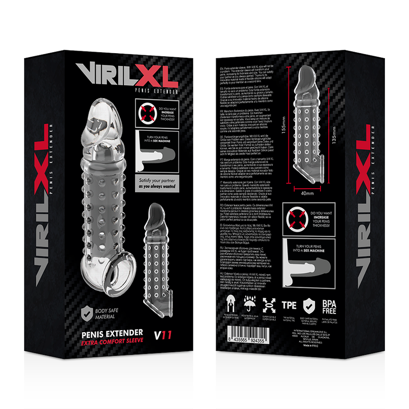 Virilxl Penis Extension And Sheath V11 Transparent | Niks.fi verkkokauppa
