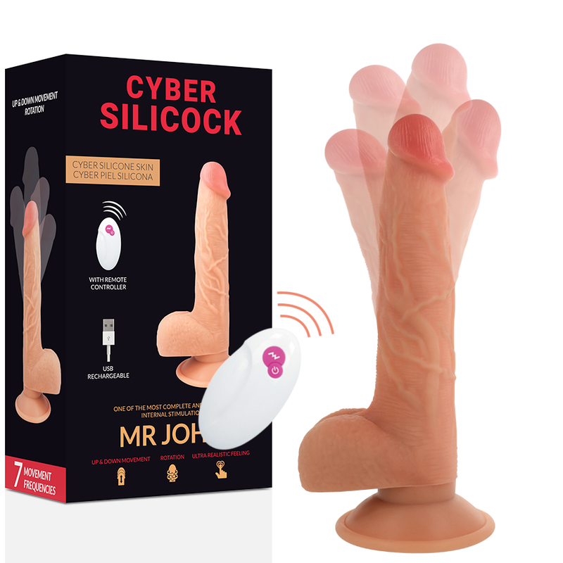 Cyber Silicock Remote Control Realistic Mr John 23.88 Cm -O 4.3 Cm | Niks.fi verkkokauppa