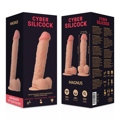 Strap-On Magnus Liquid Silicone With 3 Rings Free 20.5 Cm -O4.1 Cm | Niks.fi verkkokauppa