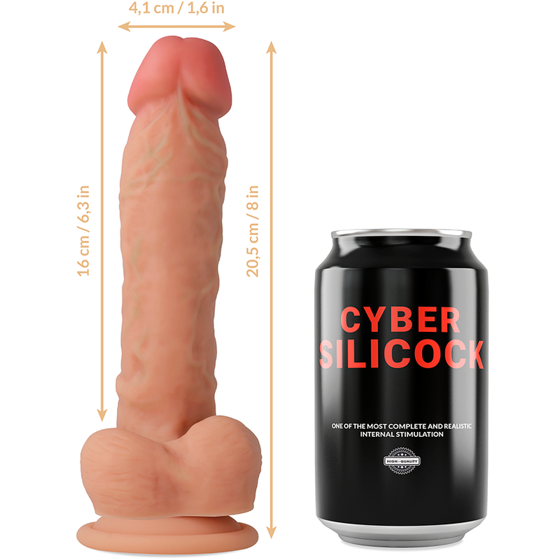 Cyber Silicock Strap-On Magnus Liquid Silicone With 3 Rings Free 20.5 Cm -O 4.1 Cm | Niks.fi verkkokauppa