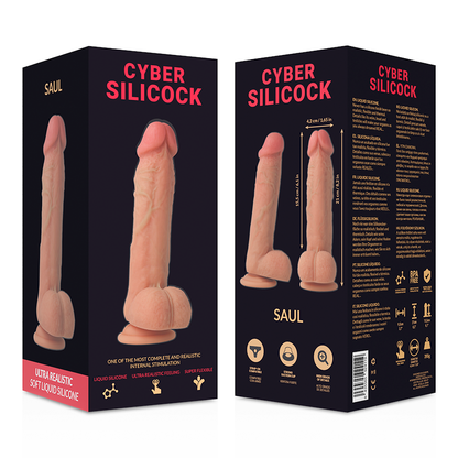 Strap-On Saul Liquid Silicone With 3 Rings Free 15.5 Cm -O4.2 Cm | Niks.fi verkkokauppa
