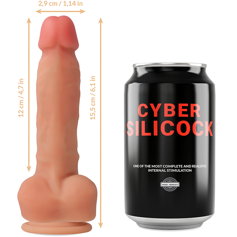 Cyber Silicock Strap-On Ansel With 3 Rings Free 15.5 Cm -O 2.9 Cm | Niks.fi verkkokauppa