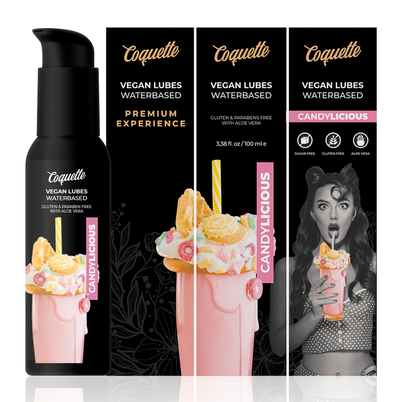 Coquette Chic Desire Premium Experience Candylicious Vegan Lubricant 100Ml | Niks.fi verkkokauppa