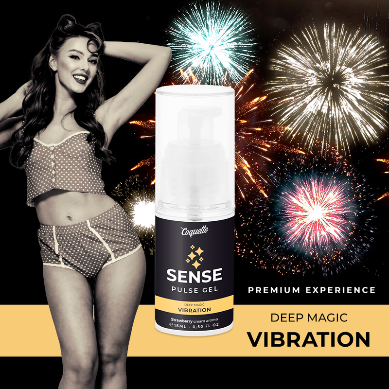 Coquette Chic Desire Pulse Strawberry Vibration Gel Premium Liquid 15Ml | Niks.fi verkkokauppa