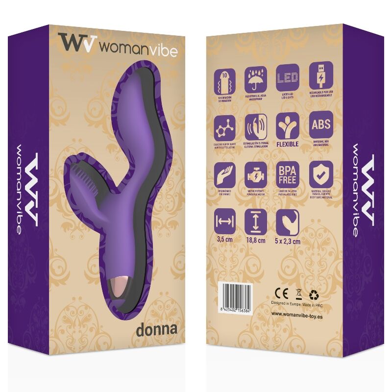 Womanvibe Donna Rechargeable Silicone Vibrator | Niks.fi verkkokauppa