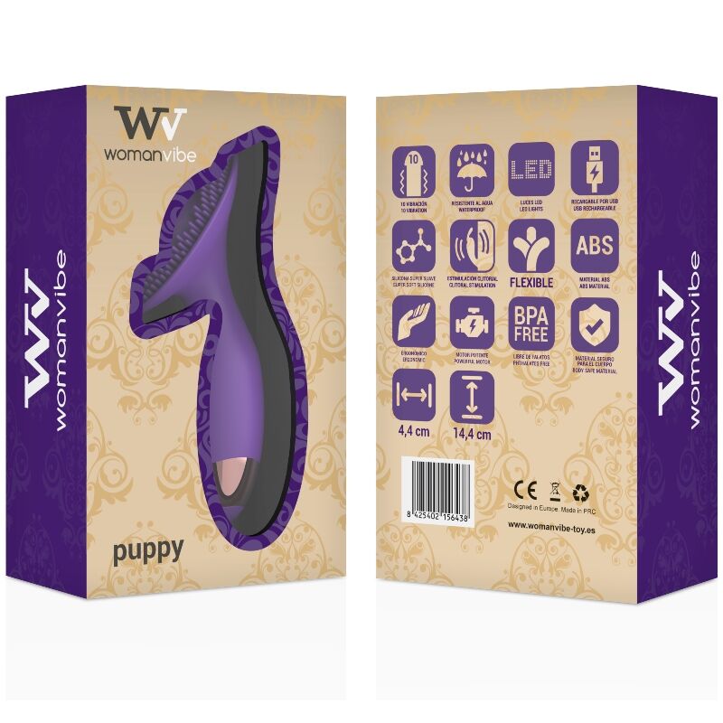 Womanvibe Puppy Stimulator Rechargeable Silicone | Niks.fi verkkokauppa