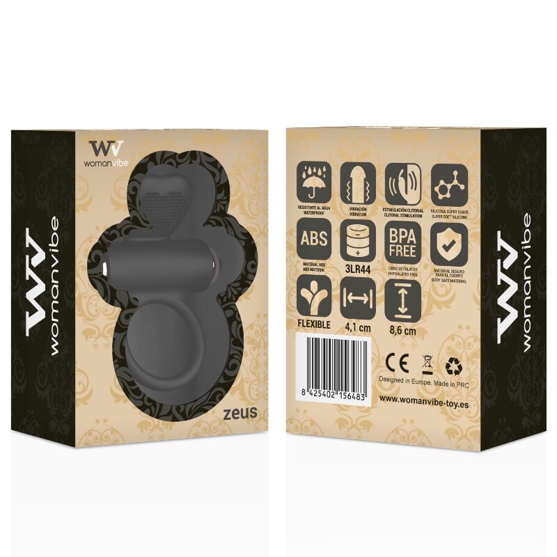 Womanvibe Zeus Silicone Vibrator Ring | Niks.fi verkkokauppa