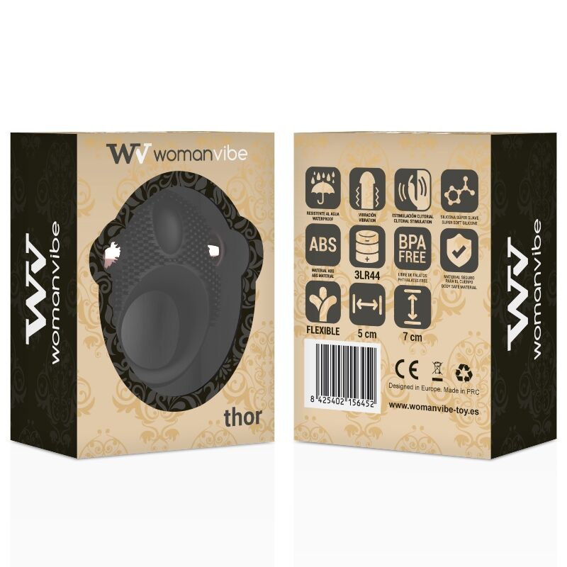 Womanvibe Thor Silicone Vibrator Ring | Niks.fi verkkokauppa