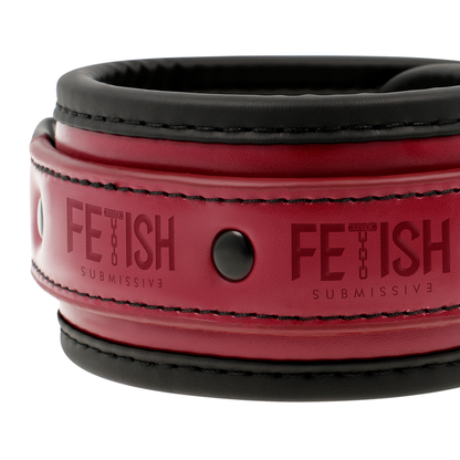 Fetish Submissive Dark Room Vegan Leather Ankle Handcuffs With Neoprene Lining | Niks.fi verkkokauppa