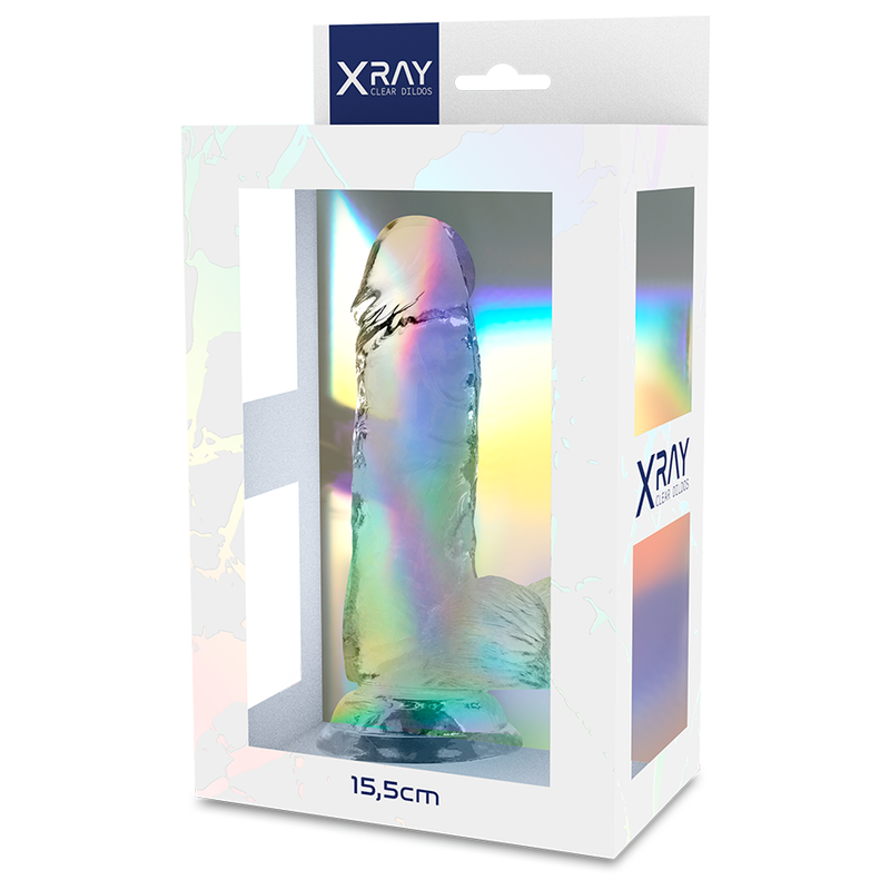 X Ray Harness + Clear Cock With Balls 15.5 Cm -O 3.5 Cm | Niks.fi verkkokauppa