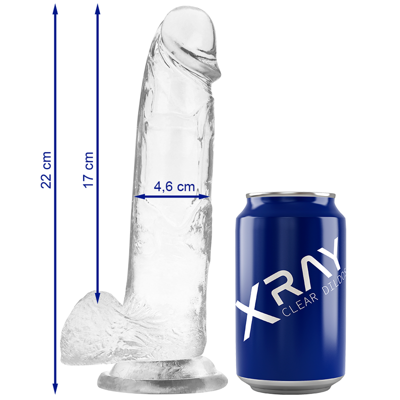 X Ray Harness + Cock With Balls 22 Cm -O 4.6 Cm | Niks.fi verkkokauppa