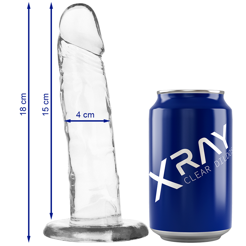X Ray Harness + Clear Cock 18 Cm -O 4 Cm | Niks.fi verkkokauppa