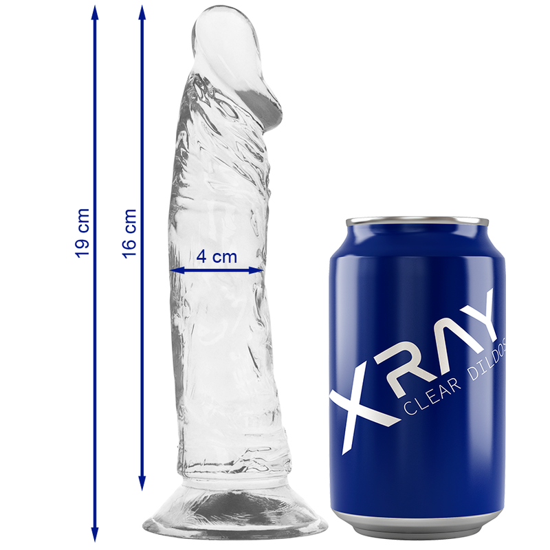 X Ray Harness + Clear Cock 19 Cm -O 4 Cm | Niks.fi verkkokauppa