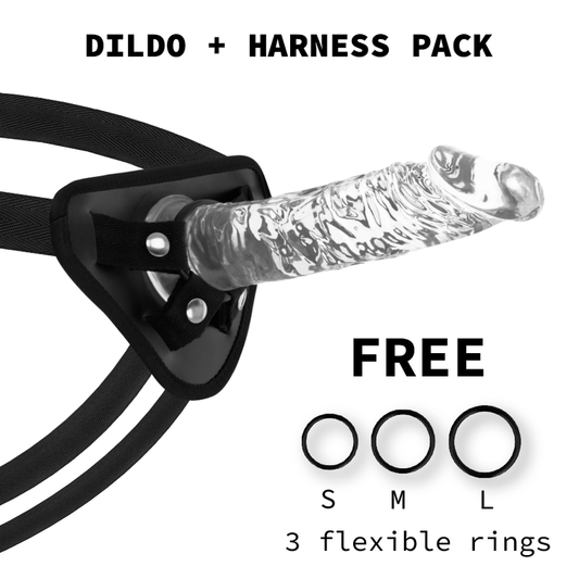 X Ray Harness + Clear Cock 21 Cm -O 4 Cm | Niks.fi verkkokauppa
